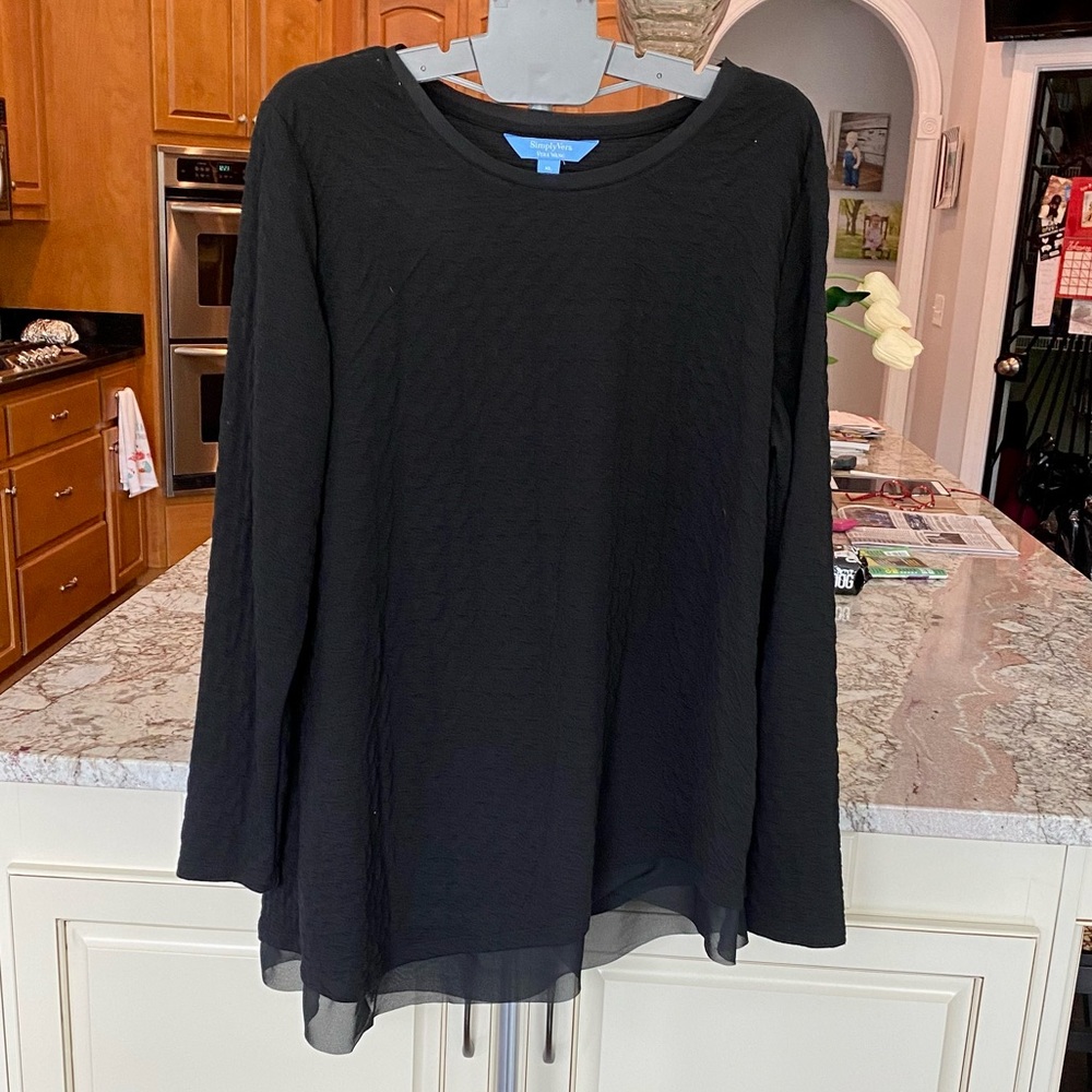 Beautiful VeranWang elliptical blouse.